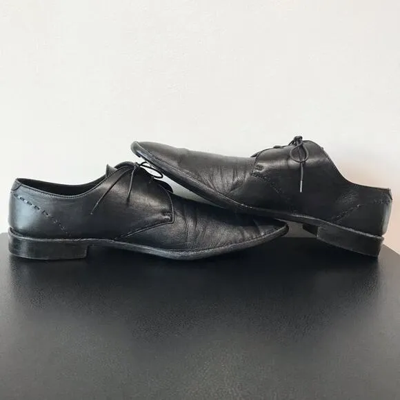 Ermenegildo Zegna's Z Zegna Glove Leather Oxford Shoes Black 11D