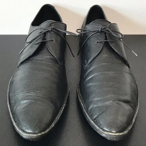 Ermenegildo Zegna's Z Zegna Glove Leather Oxford Shoes Black 11D