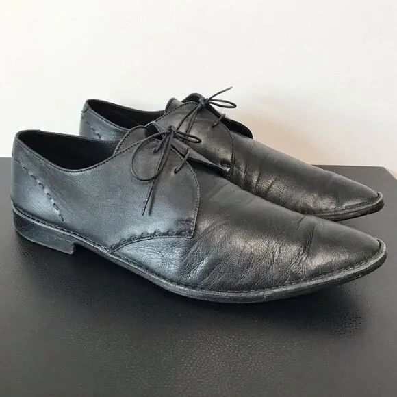 Ermenegildo Zegna's Z Zegna Glove Leather Oxford Shoes Black 11D