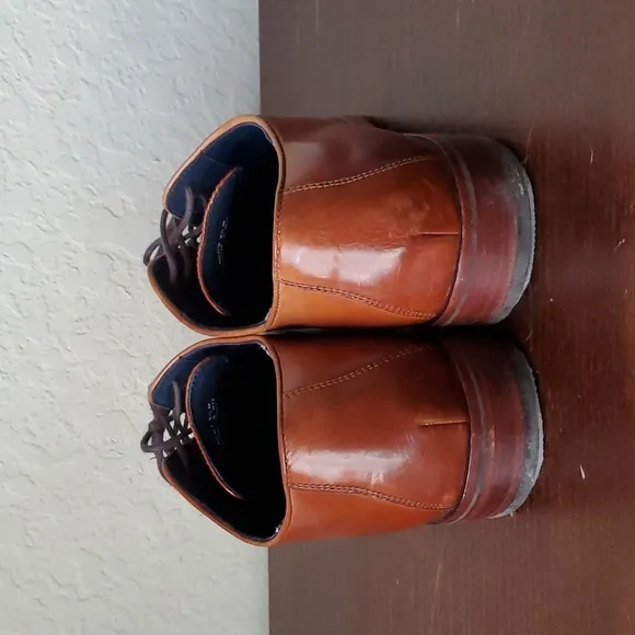 EUC. Cole Haan Mens Brown Lace Up Round Toe Oxford Dress Shoes Size 9.5M…
