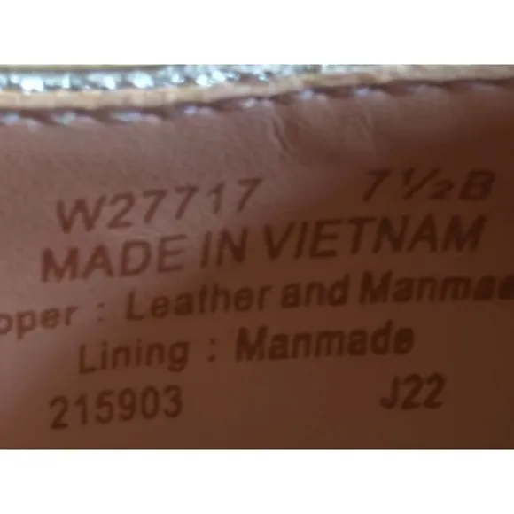EUC COLE HAAN The Go-To Slingback Pump Gold Leather Pointed Toe Flats SIZE 7.5B‎