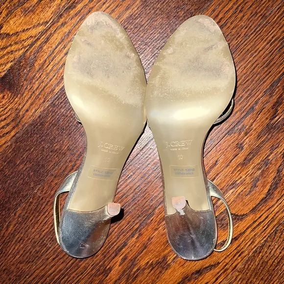 🌟🌟EUC Jcrew🌟🌟fancy strappy sandals. Size 10 worn once to 1 wedding.