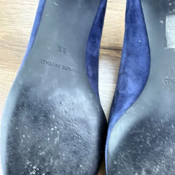 EVERLANE Size 8.5 Women Blue Suede Pump Shoes Shoes