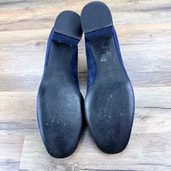 EVERLANE Size 8.5 Women Blue Suede Pump Shoes Shoes