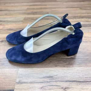 EVERLANE Size 8.5 Women Blue Suede Pump Shoes Shoes