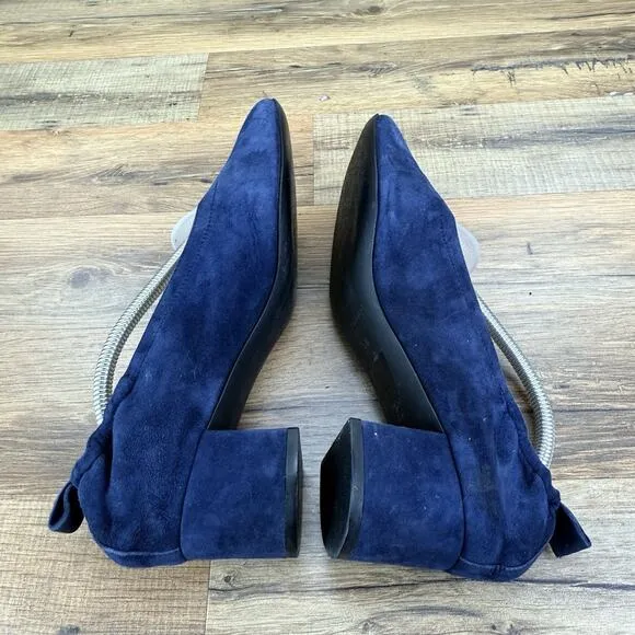 EVERLANE Size 8.5 Women Blue Suede Pump Shoes Shoes