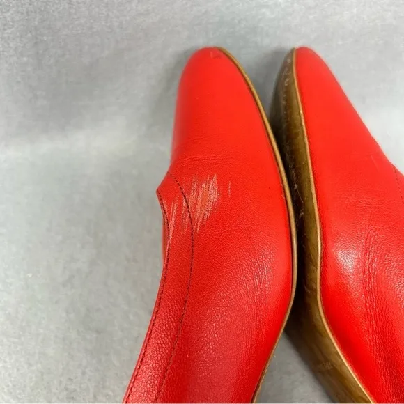 Everlane Women's The Day Heel Pumps Red Shoes Sz 6.5