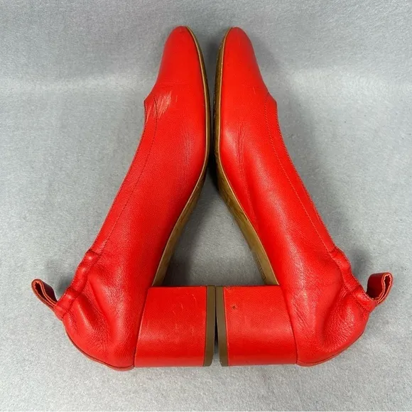 Everlane Women's The Day Heel Pumps Red Shoes Sz 6.5