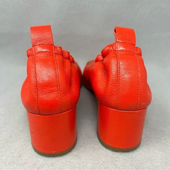 Everlane Women's The Day Heel Pumps Red Shoes Sz 6.5