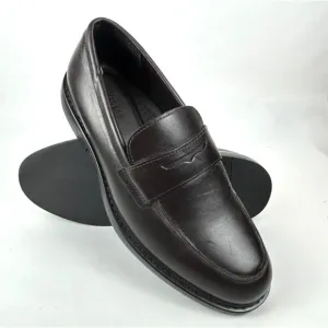 Express Men's Black Leather Penny Loafer Dress Shoes 9 NEW