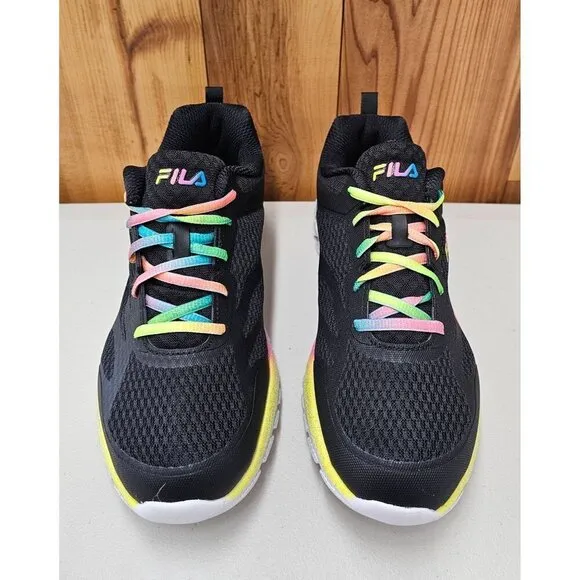Fila Galaxia 3 Black Rainbow Big Kid's Shoes Size 7
