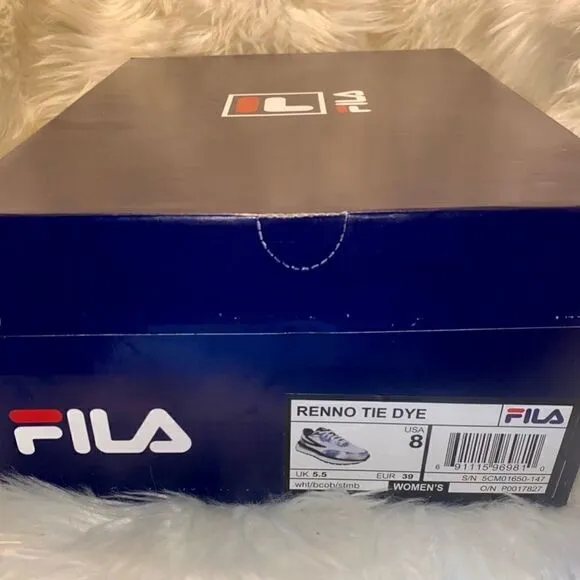 Fila Renno Tie Dye Women's Shoes, 5CM01650-147, (New in Box) Size 8/39EU