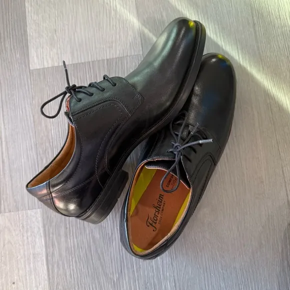 Florsheim 11576-001 Medfield Plain Toe Black Leather Oxford Dress Shoes 9EEE