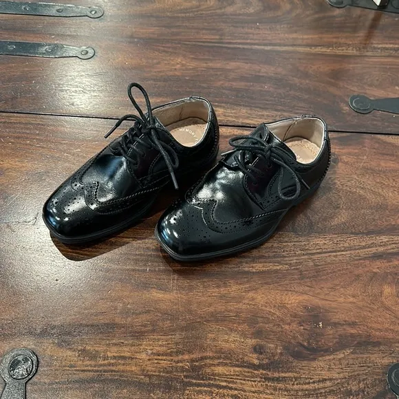 Florsheim Boys Oxford Tip Black Shoes Size 11