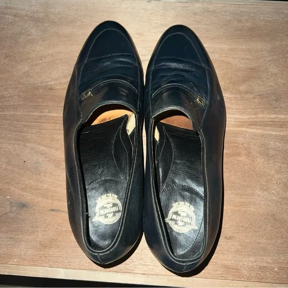 Florsheim Navy Leather Slip-On Loafers Men’s Size 8.5 EEE Model 89175 ED