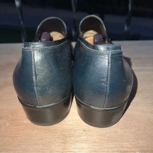 Florsheim Navy Leather Slip-On Loafers Men’s Size 8.5 EEE Model 89175 ED