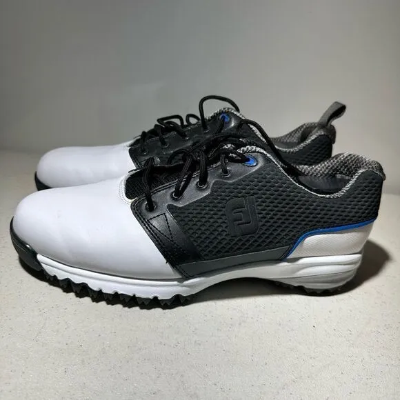FootJoy ContourFIT Men's Golf Shoes 54097 White/Black (9 Medium) no insoles