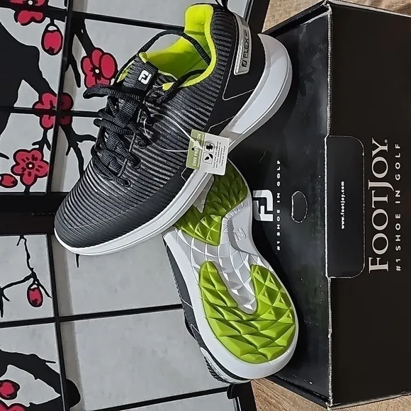 Footjoy Flex XP Black Shoes Size 8 NWB