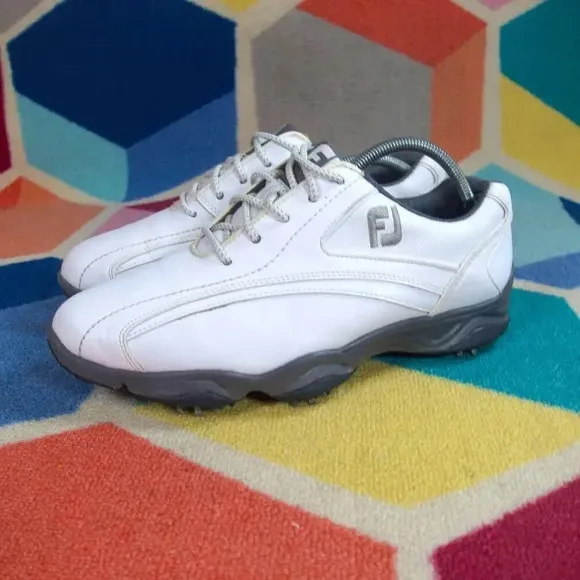 FootJoy Super Lites Men's Golf Shoes. White/Black  Size 9