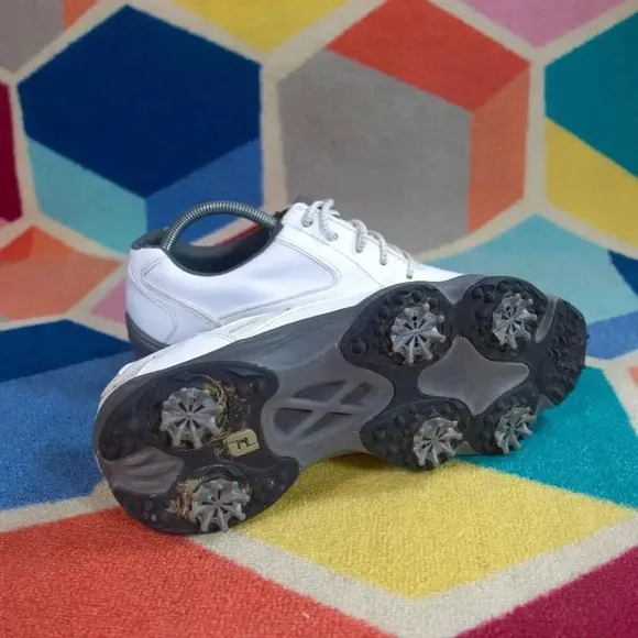 FootJoy Super Lites Men's Golf Shoes. White/Black  Size 9