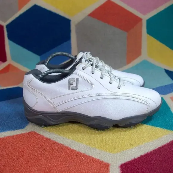 FootJoy Super Lites Men's Golf Shoes. White/Black  Size 9