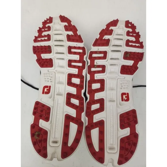 FootJoy SuperLites XP 58027 Men's 9.5 M Red &amp; Black Golf Shoes