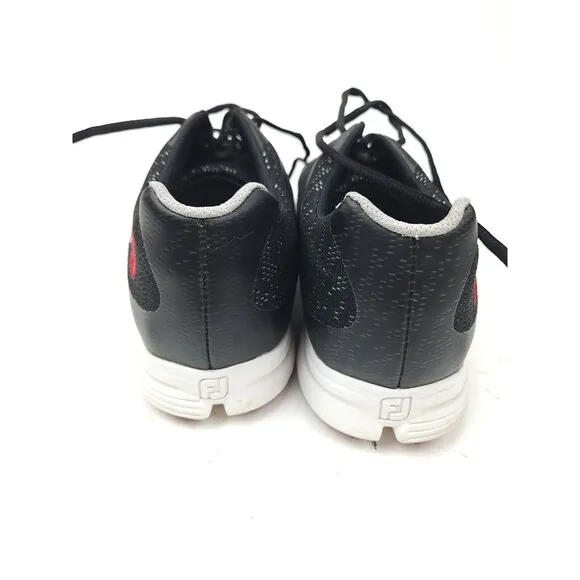 FootJoy SuperLites XP 58027 Men's 9.5 M Red &amp; Black Golf Shoes