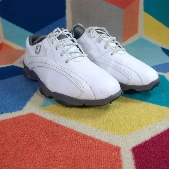 FootJoy Super Lites Men's Golf Shoes. White/Black  Size 9