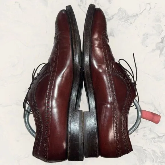 Franceschetti Wingtip Oxford Brown Leather Dress Shoes Mens Size 8