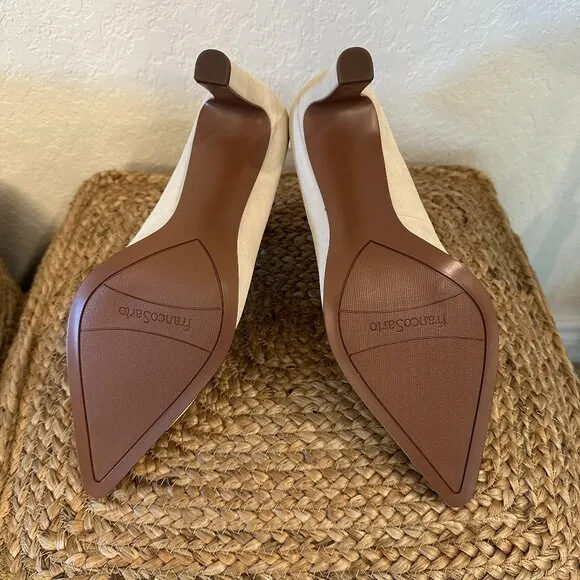 Franco Sarto Adeja Suede Ankle Strap Heels - Size 11M