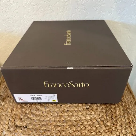 Franco Sarto Adeja Suede Ankle Strap Heels - Size 11M