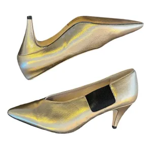 Free People Florence Pumps | Gold &amp; Black | Women’s 38