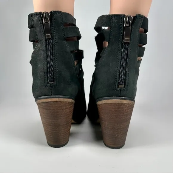 Free People Hybrid Strappy Leather Women’s Ankle Bootie in Black