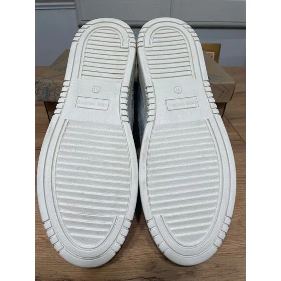 Free People Thirty Love Court Sneaker Metallic Silver Size 11 Glam