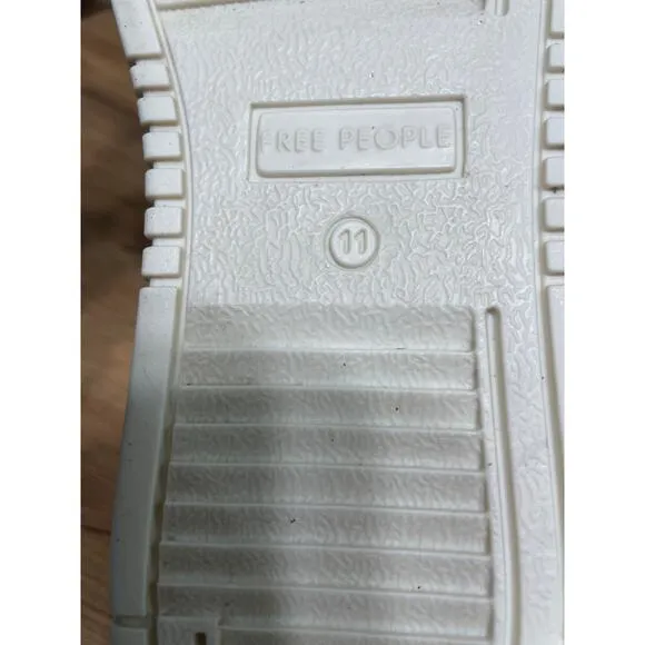 Free People Thirty Love Court Sneaker Metallic Silver Size 11 Glam