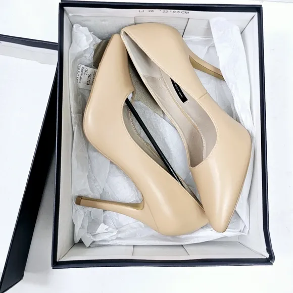 French Connection Nude Stiletto FCSRRA-08NDDS Heels Size 8 NWT NIB