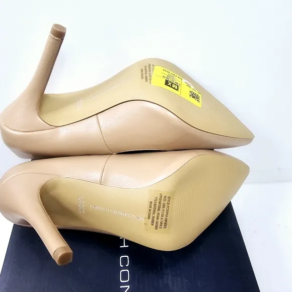French Connection Nude Stiletto FCSRRA-08NDDS Heels Size 8 NWT NIB
