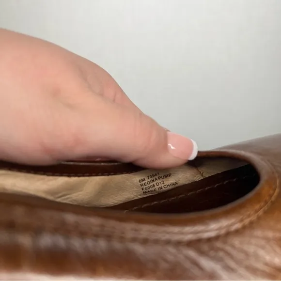 FRYE | Brown Leather Heeled Pumps 6 Woman’s Regina