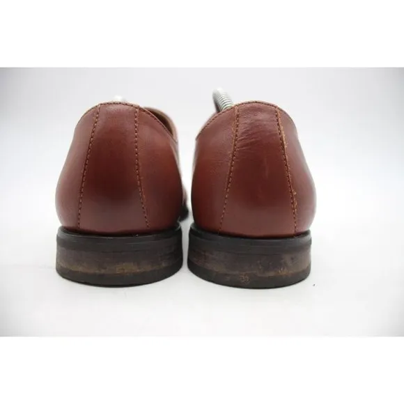 Frye Cognac Tan Scott Men's Size 10.5 Cap Toe Lace Leather Oxford Dress Shoes