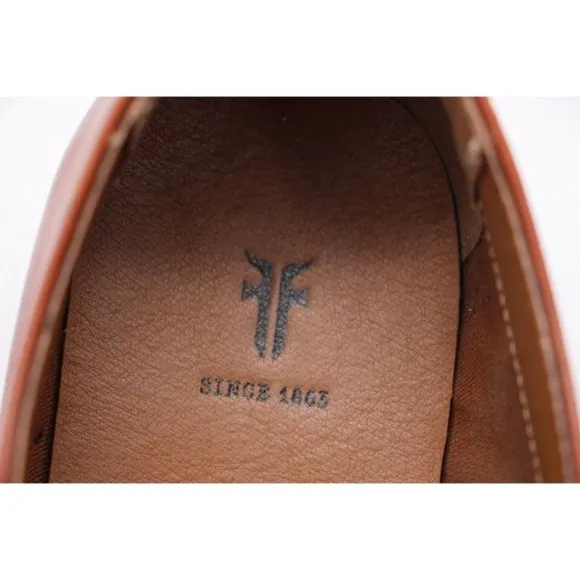 Frye Cognac Tan Scott Men's Size 10.5 Cap Toe Lace Leather Oxford Dress Shoes