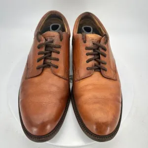 Frye Mathew Men Size 9.5 M Derby Plain Toe Dress Shoes Brown Leather 84875
