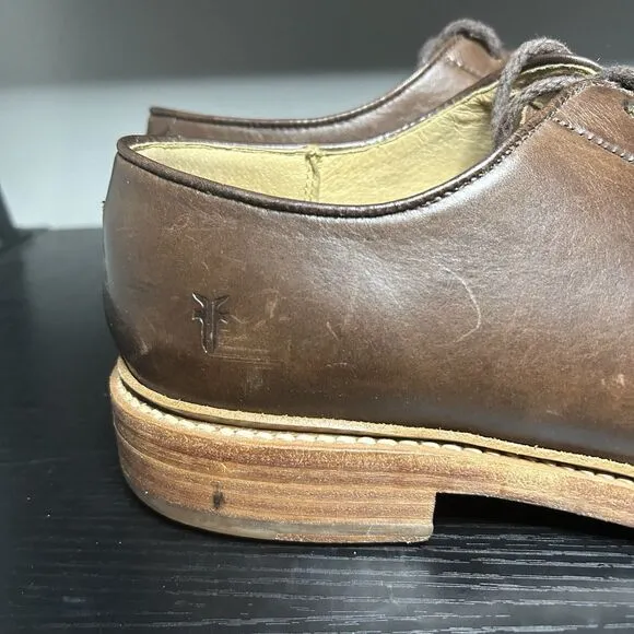 Frye Mens Size 11.5 D Brown Leather Oxford Dress Shoes