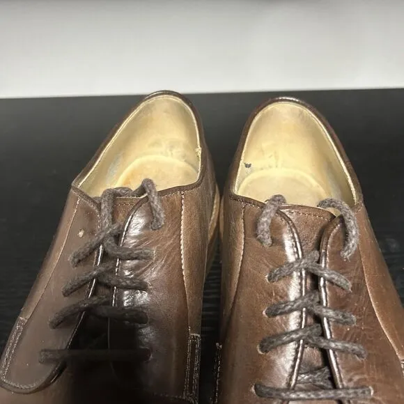 Frye Mens Size 11.5 D Brown Leather Oxford Dress Shoes