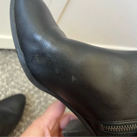 Frye Women’s Judith‎ Black Leather Zip Booties Boots Size 8