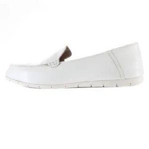 Frye Women's Sedona Shoes sz 11 Venetian Mocs Loafers Flats Leather White