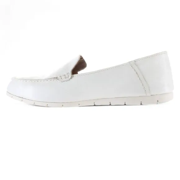 Frye Women's Sedona Shoes sz 11 Venetian Mocs Loafers Flats Leather White