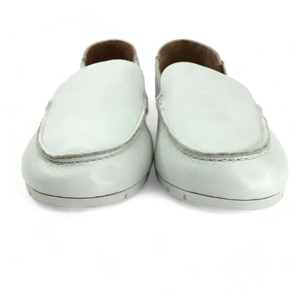 Frye Women's Sedona Shoes sz 11 Venetian Mocs Loafers Flats Leather White