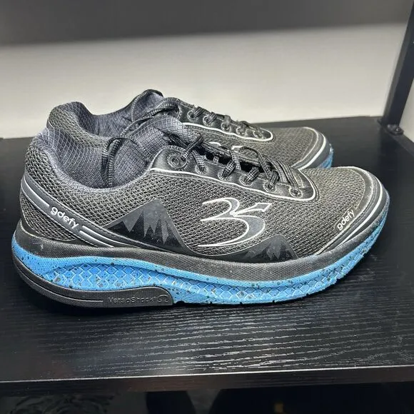 Gdefy Mighty Walk Mens Size 10 Black Blue Shoes Versoshock