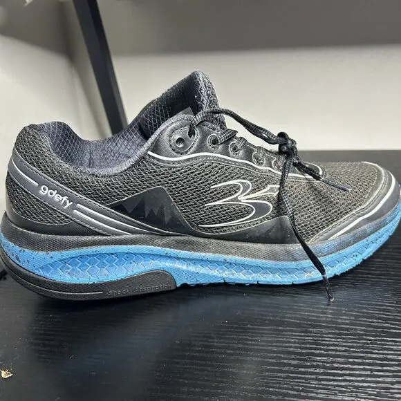 Gdefy Mighty Walk Mens Size 10 Black Blue Shoes Versoshock