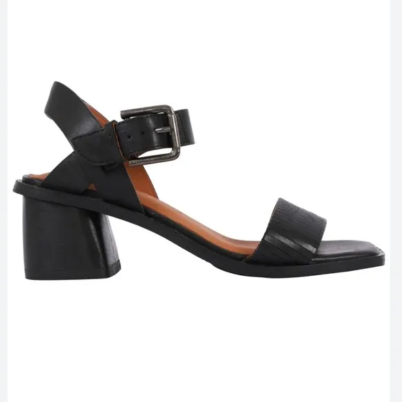 Gentle Souls Maddy Leather Block Heel Sandals